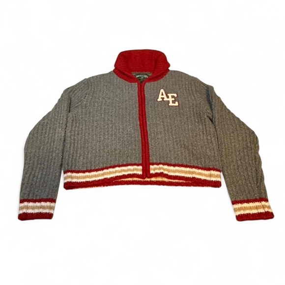 American Eagle Outfitters Jackets & Blazers - Vintage American Eagle Varsity Style full zip up sweater multicolor design